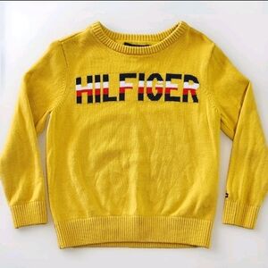 Tommy Hilfiger Fine Knit Cotton Sweater Size XXS boys Color Goldenrod Yellow